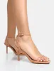 Yara Nude Pu Barely There Mid Stiletto Heels sold by Public Desire