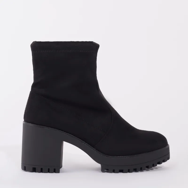 Rubix Chunky Chelsea Boots in Black sold by Public Desire