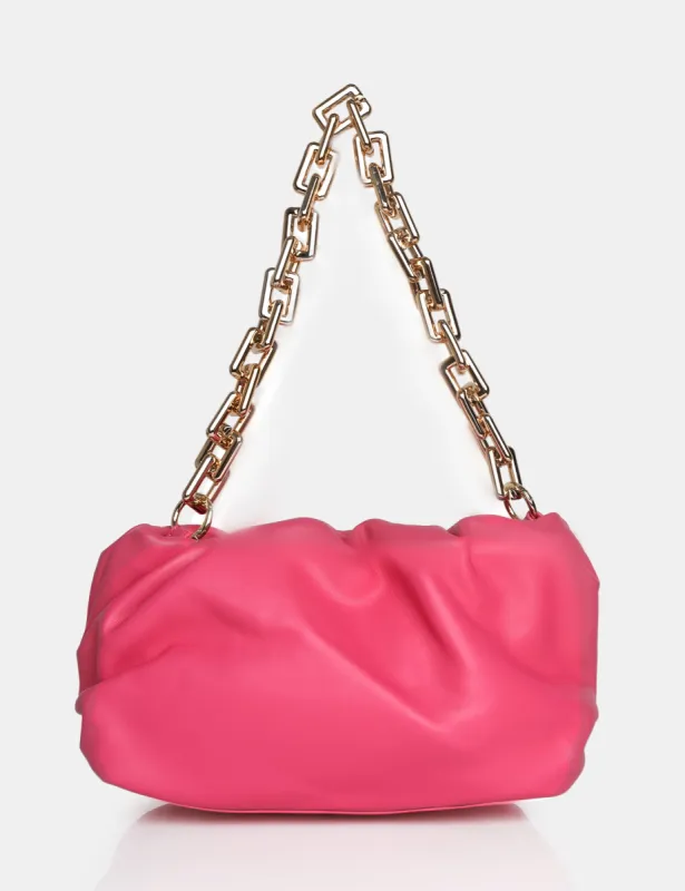 The Gossip Pink Chain Handbag sold by Public Desire
