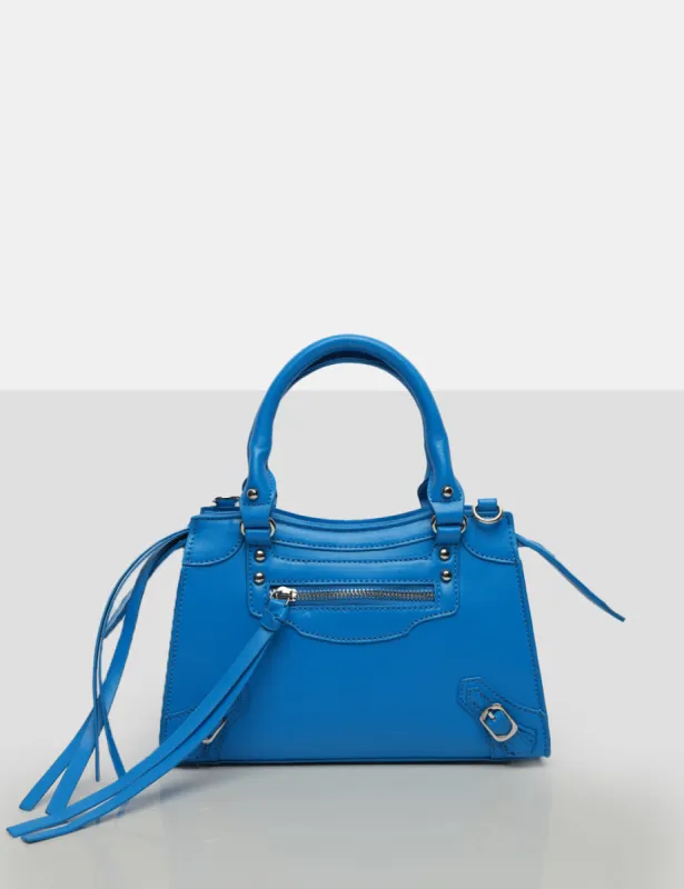 The Haven Blue Buckle Detail Medium Handbag sold by Public Desire