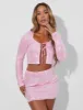 Sequin Mini Skirt Pink sold by Public Desire