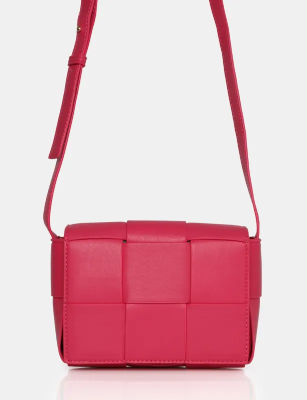 The Gianna Bright Pink Mini Crossbody Shoulder Bag sold by Public Desire