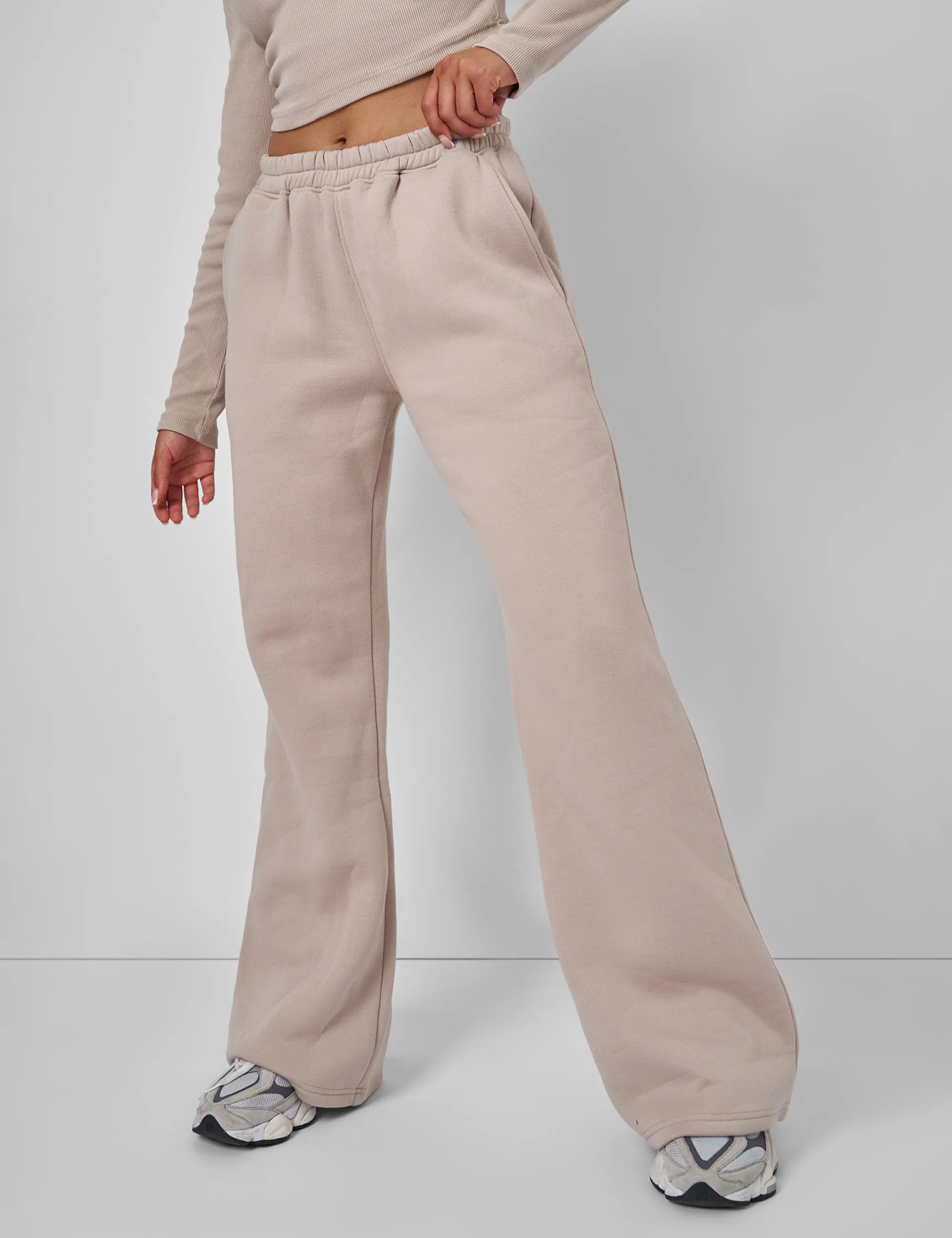 Wide Leg Sweat Pants Stone sold by Public Desire product image thumbnail 3