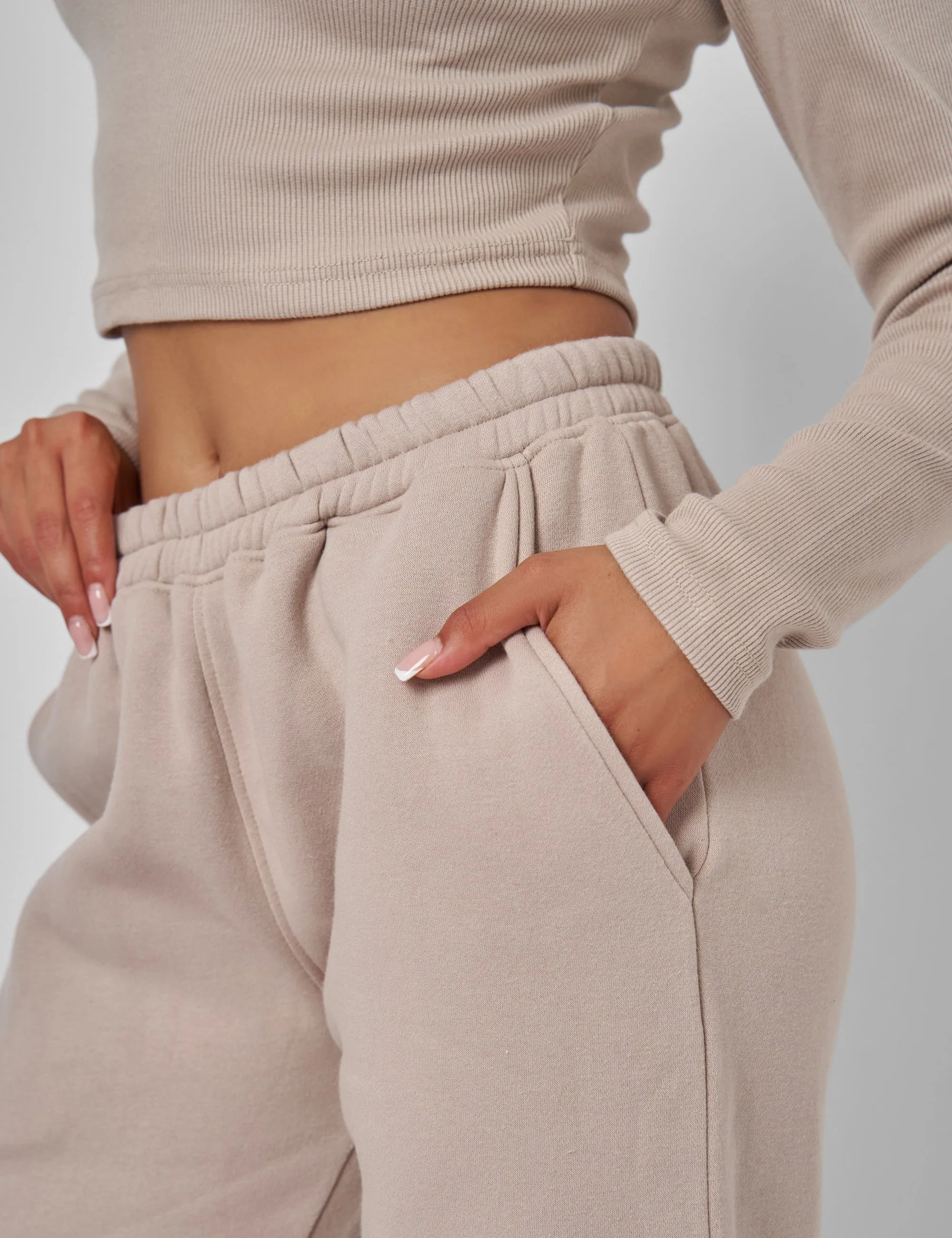 Wide Leg Sweat Pants Stone sold by Public Desire product image thumbnail 2