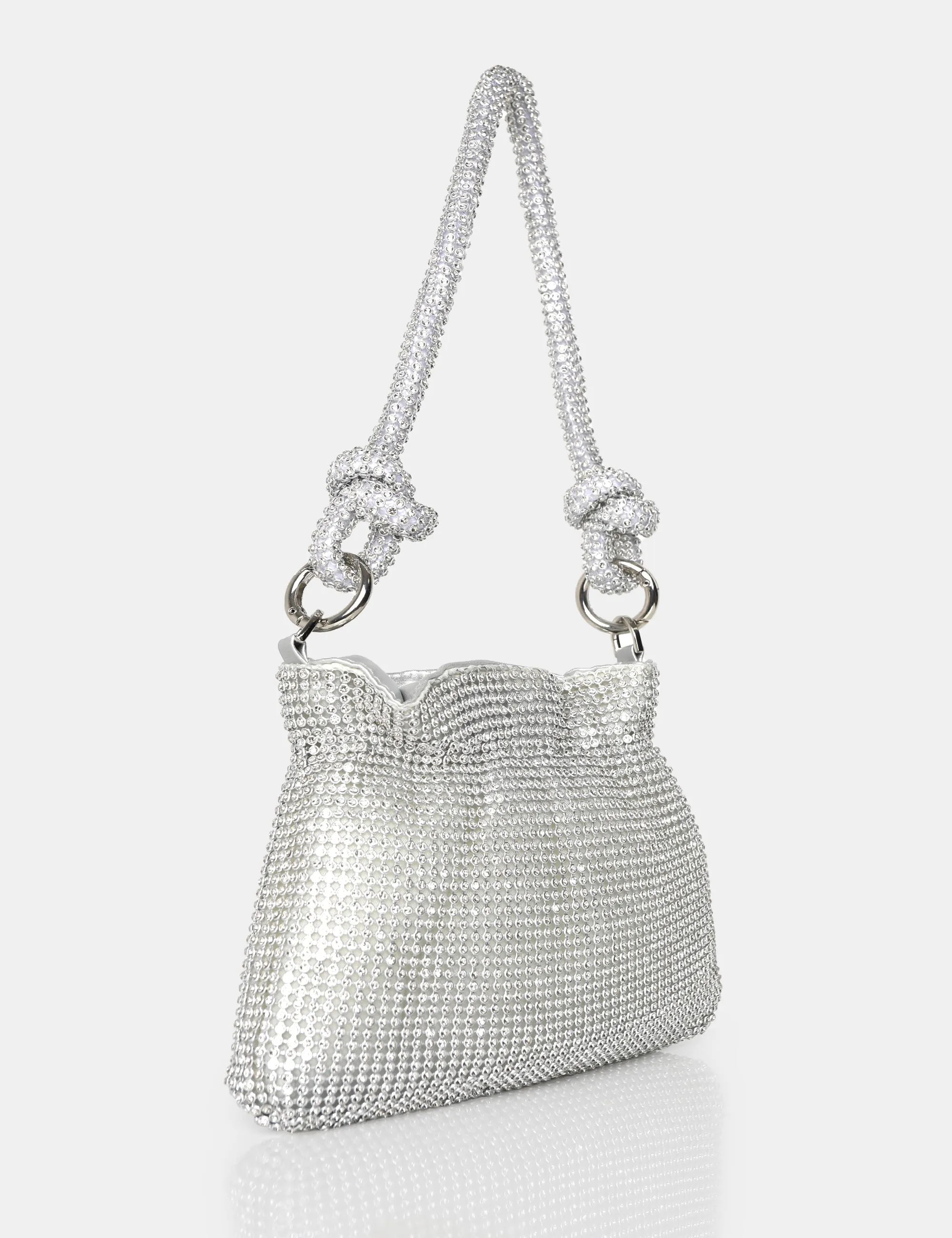 The Lake Silver Diamante Mini Bag sold by Public Desire product image thumbnail 2