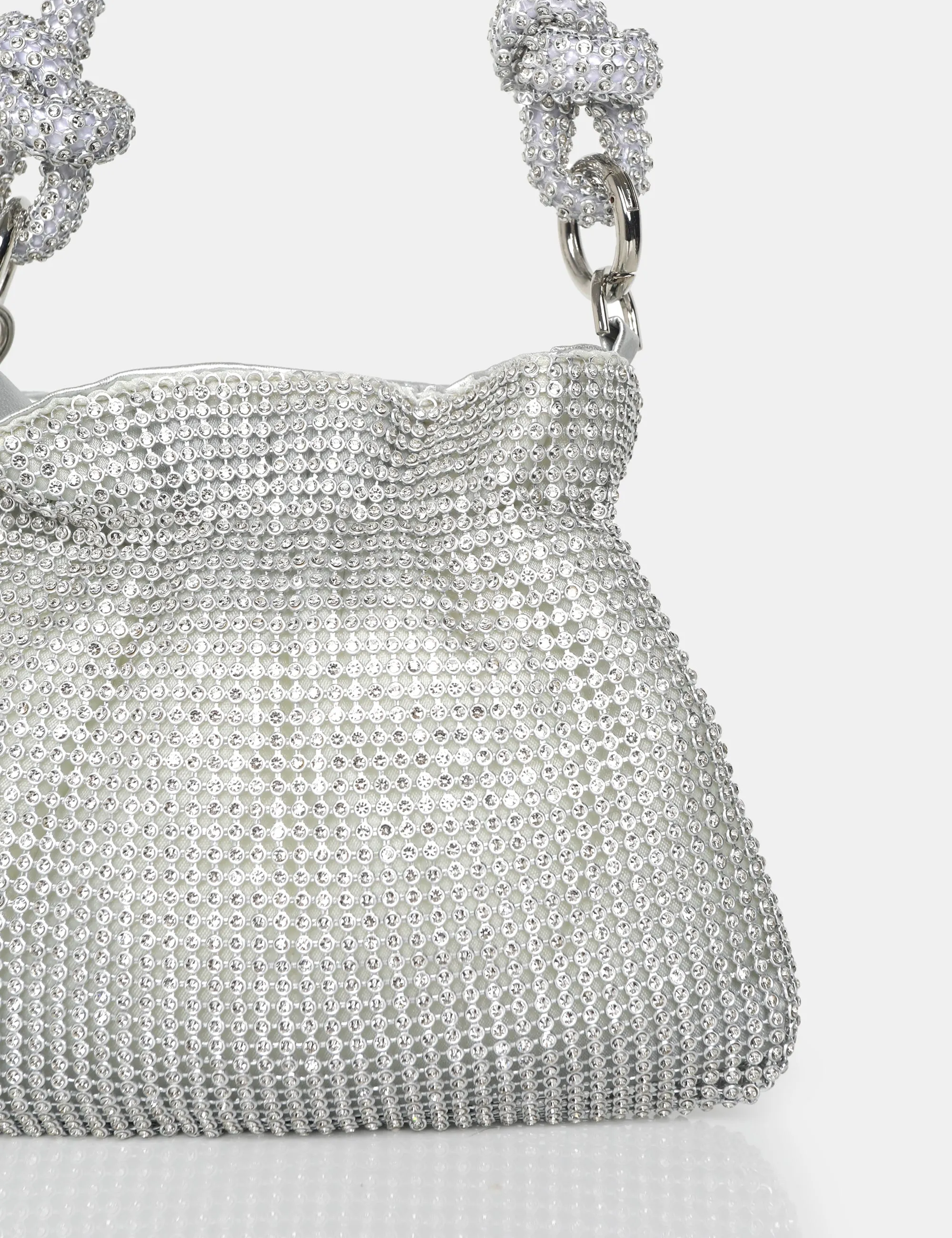 The Lake Silver Diamante Mini Bag sold by Public Desire product image thumbnail 3