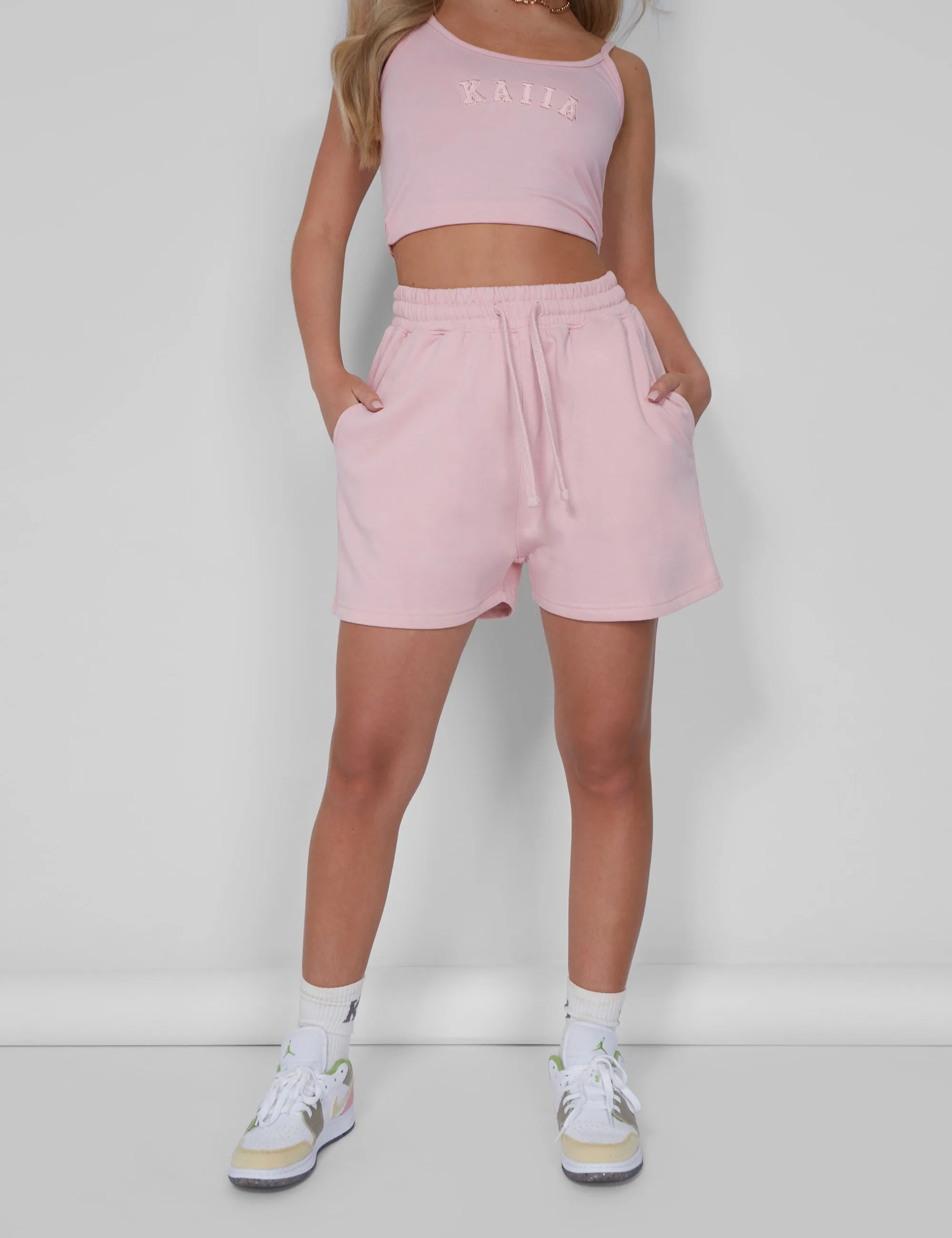 Kaiia Sweat Shorts Soft Pink sold by Public Desire product image thumbnail 4