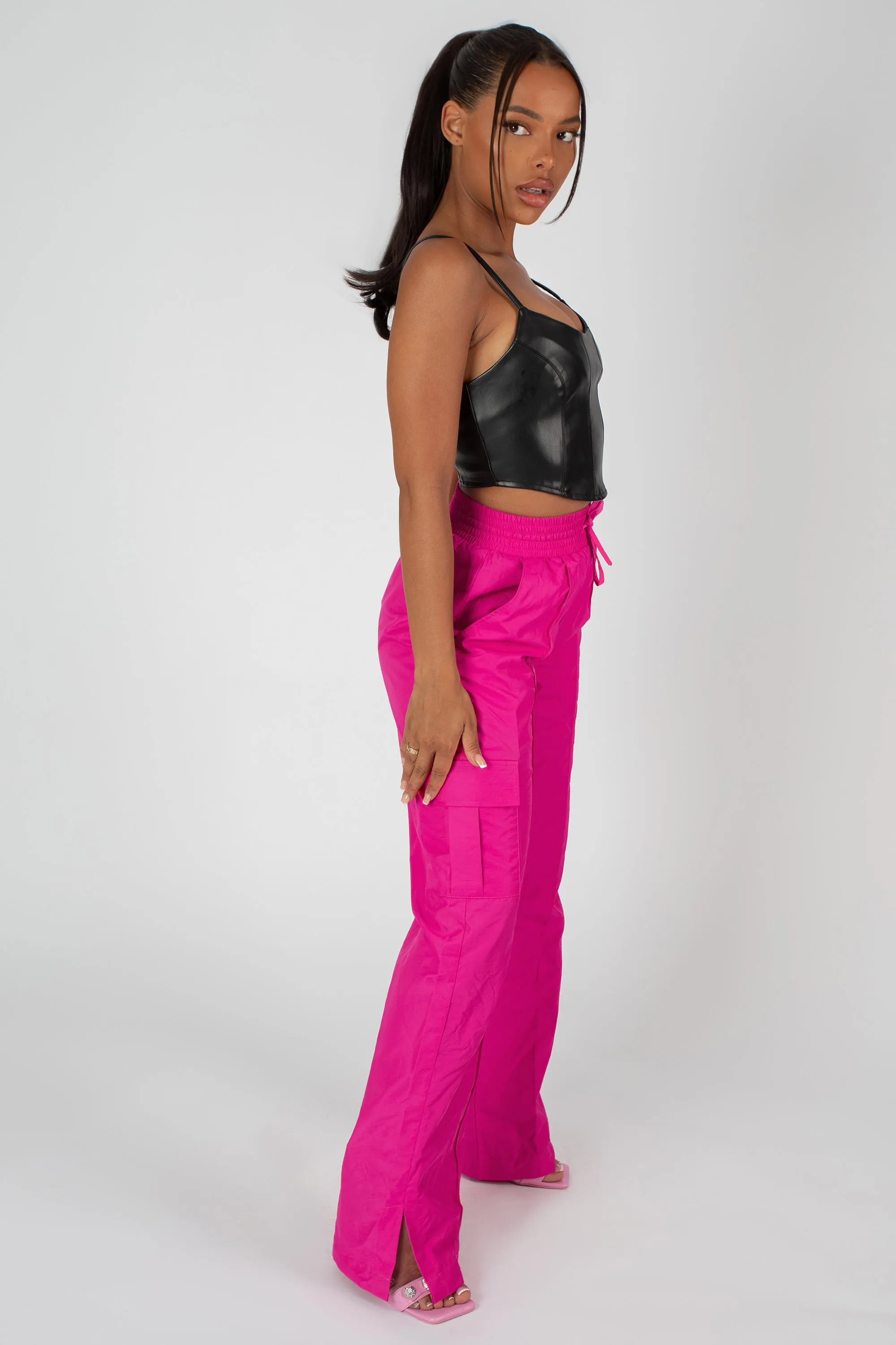 Seam Pu Corset Top Black sold by Public Desire product image thumbnail 3