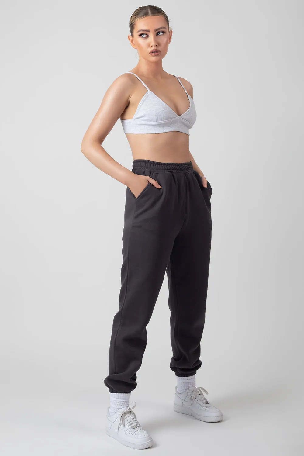 90S Oversized Joggers Dark Grey sold by Public Desire