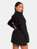 Wrap Belt Blazer Dress Black sold by Public Desire