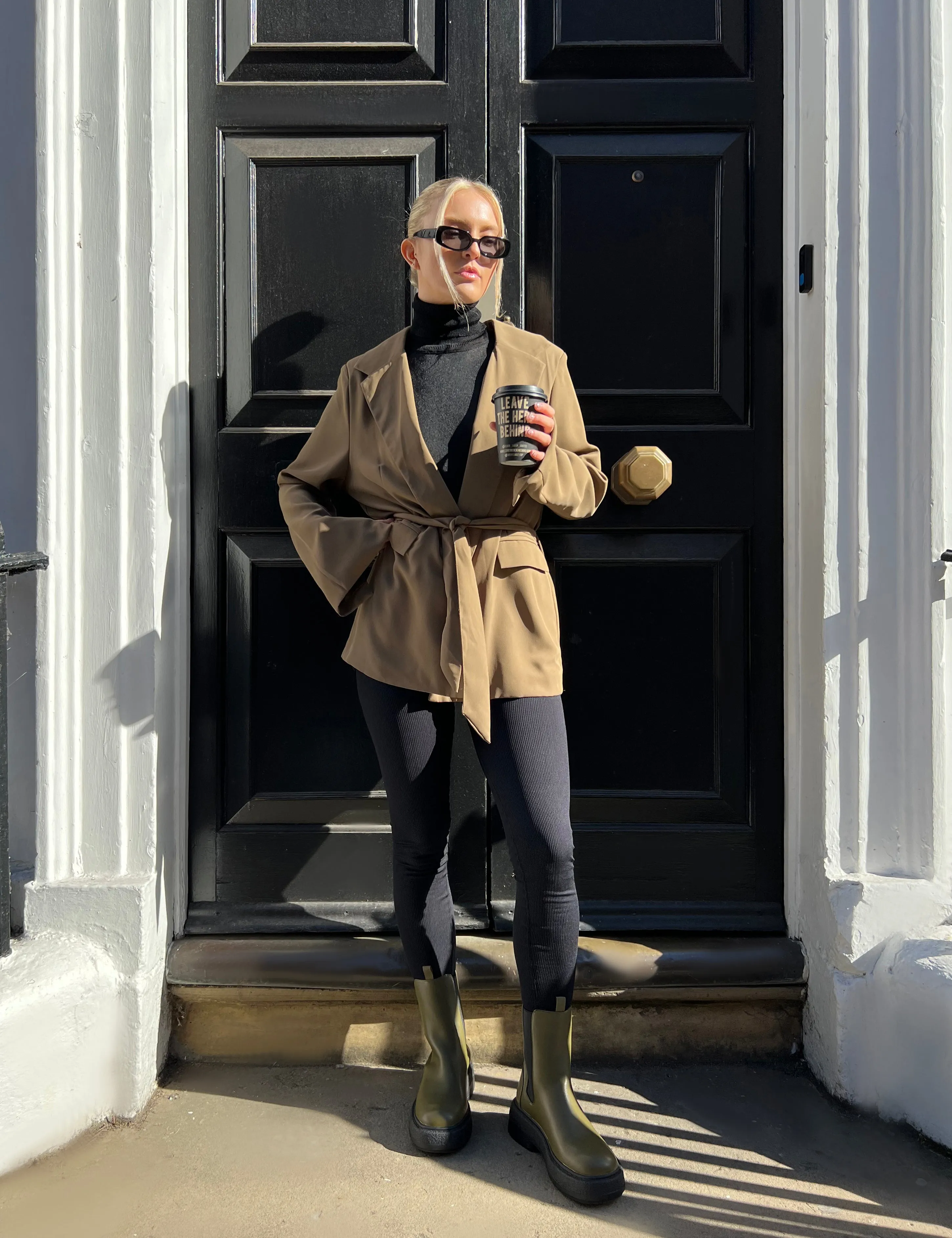 Sheer Knit Roll Neck Top In Black sold by Public Desire