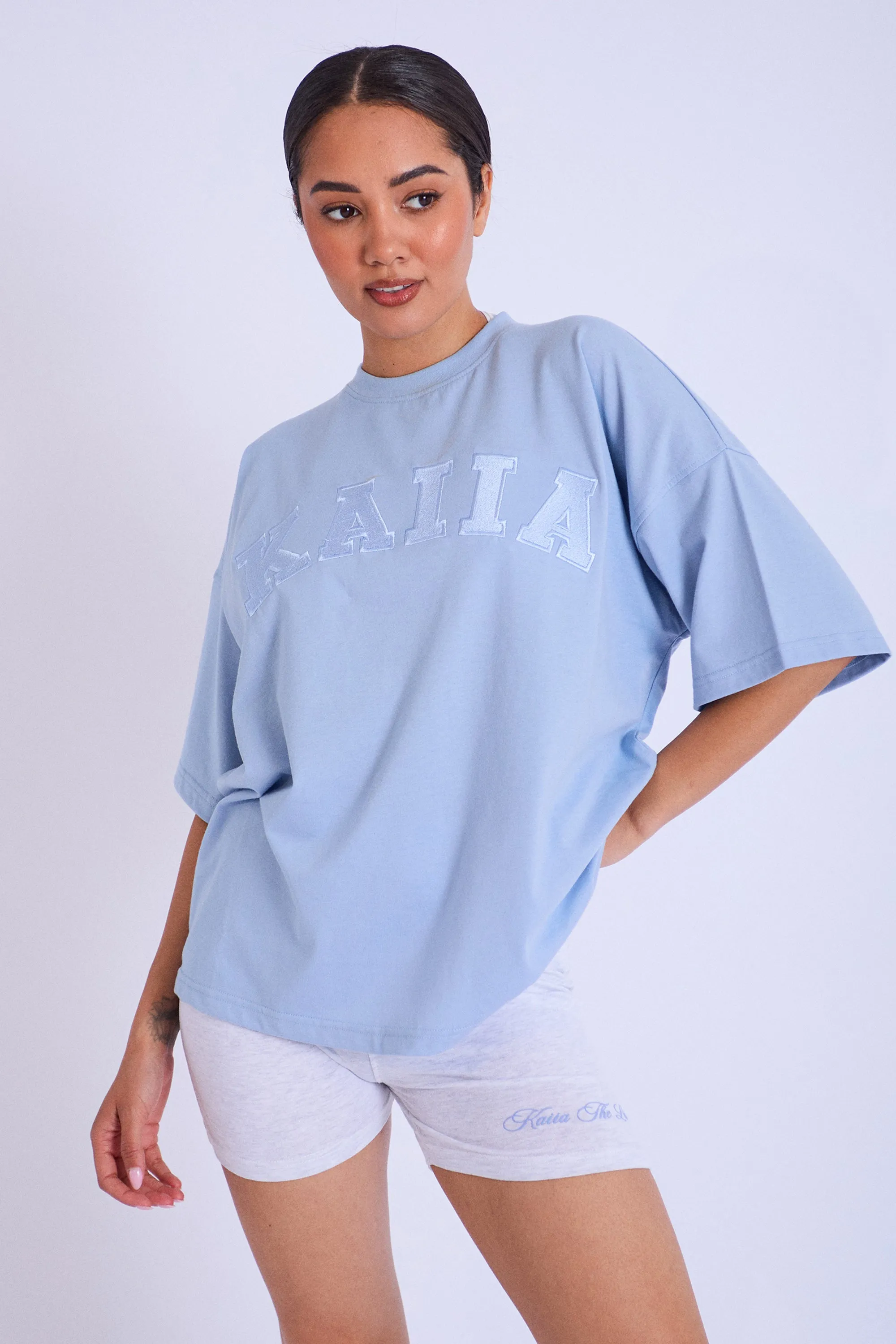 Kaiia Oversized T-shirt Light Blue sold by Public Desire