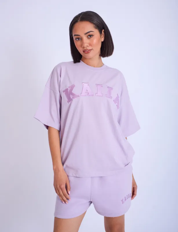 Kaiia Oversized T-shirt Lilac sold by Public Desire