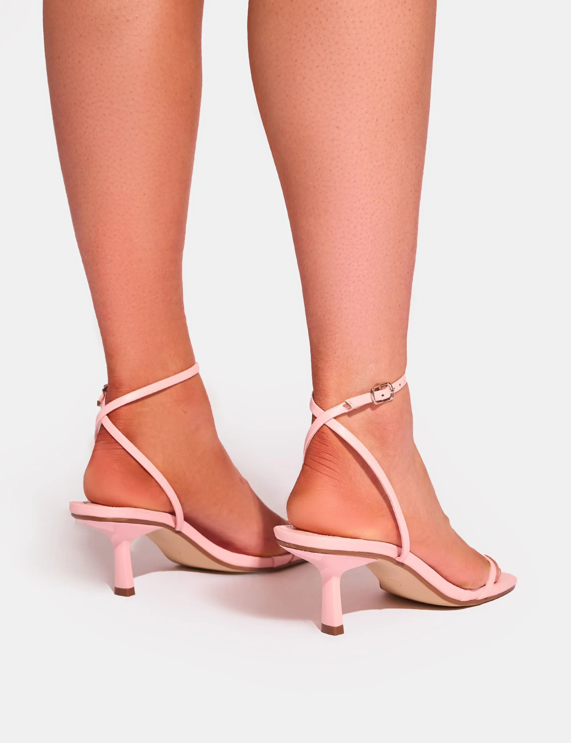 Natalya Pink Barely There Mid Heels sold by Public Desire product image thumbnail 4