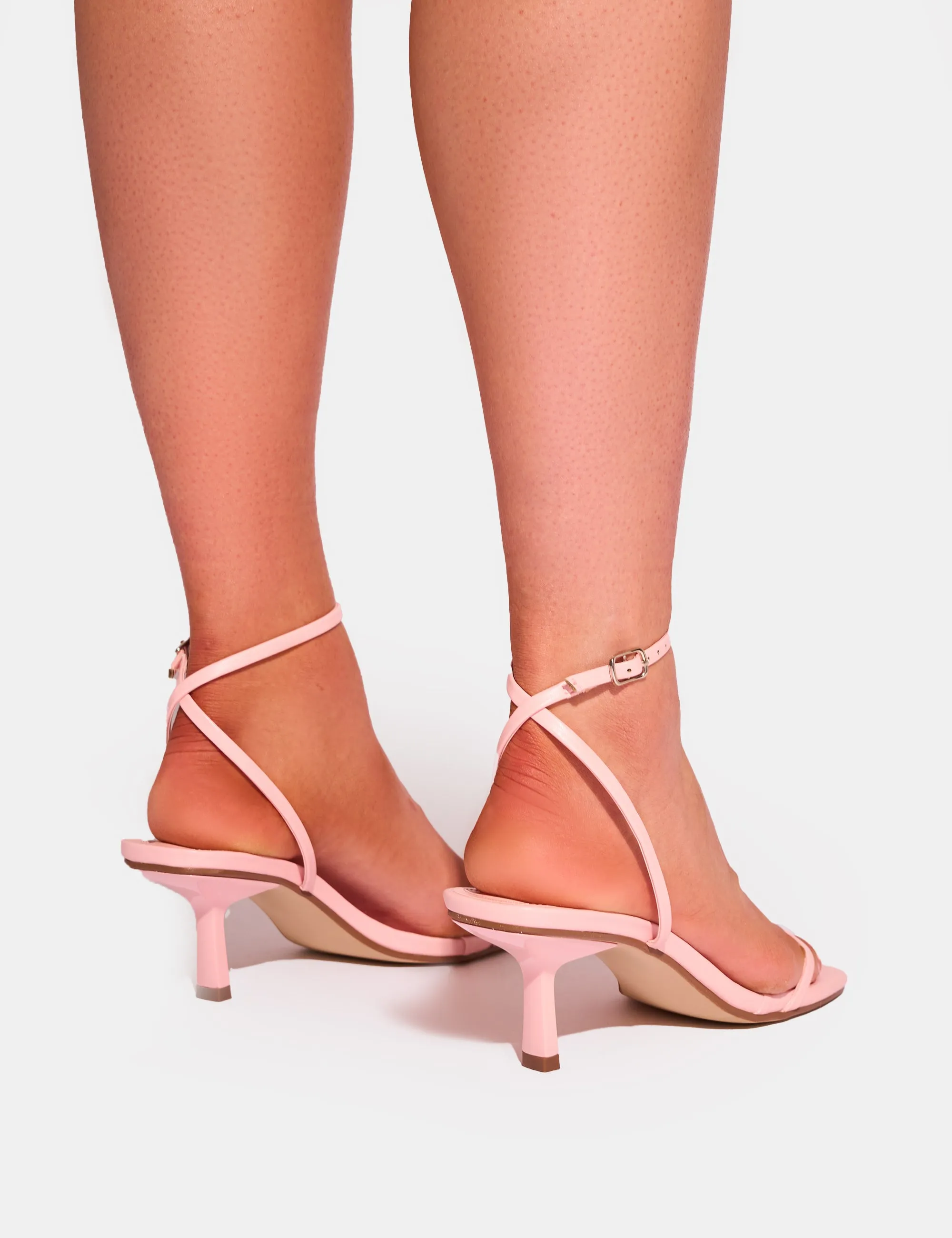 Natalya Pink Barely There Mid Heels sold by Public Desire product image thumbnail 3
