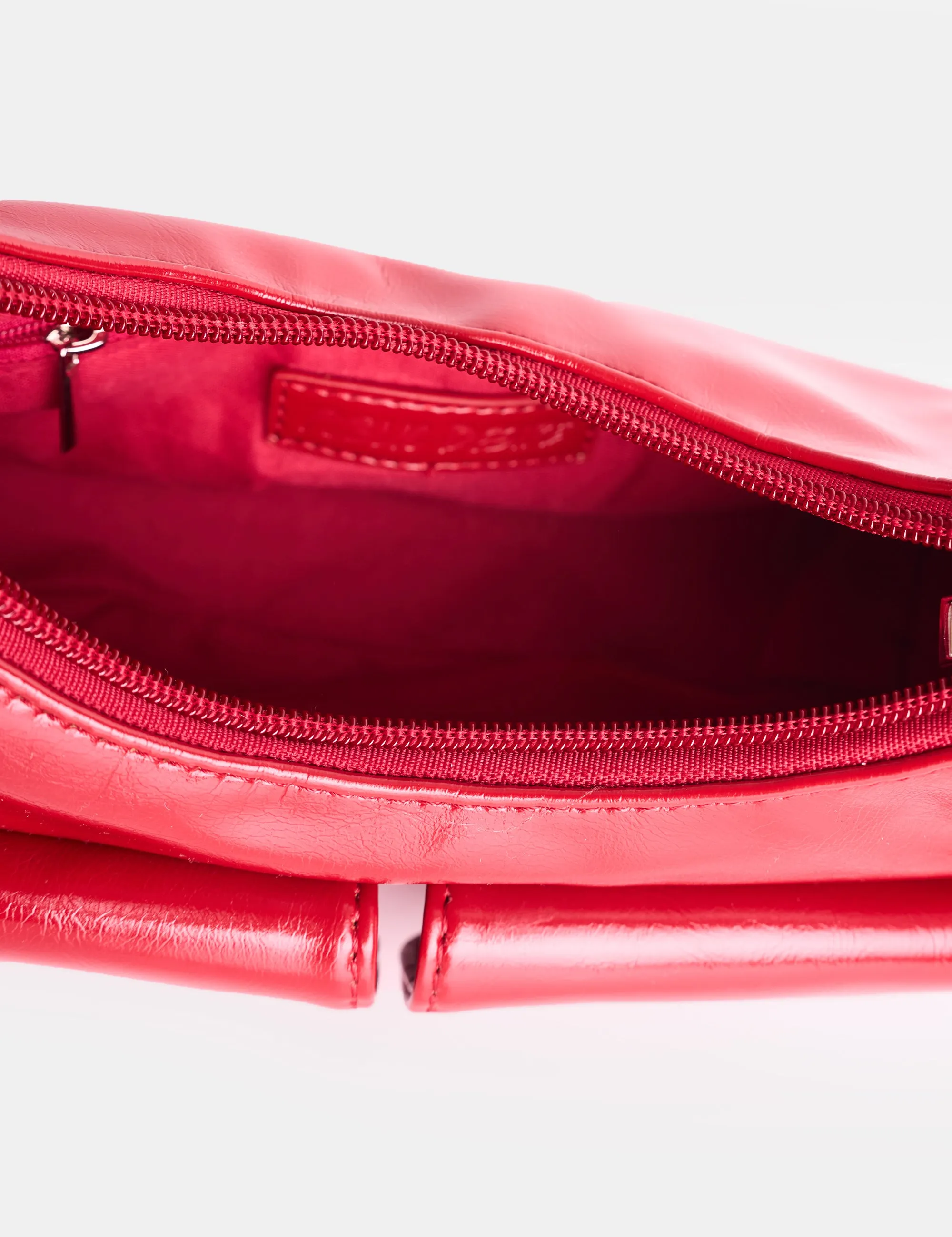 Ronda Red Pocket Detail Shoulder Bag sold by Public Desire product image thumbnail 3
