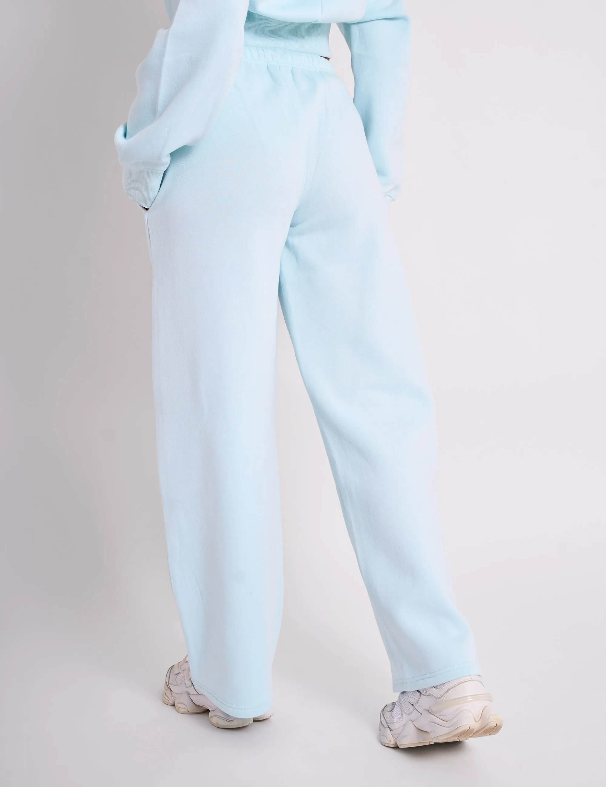 Kaiia Logo Wide Leg Joggers Light Blue sold by Public Desire product image thumbnail 3