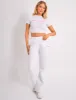 Kaiia Bubble Logo Wide Leg Joggers Grey Marl & Pink sold by Public Desire