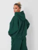 Kaiia Oversized Logo Hoodie Forest Green sold by Public Desire