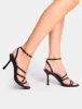 Free Spirit Black Strappy Round Toe Mid Heels sold by Public Desire
