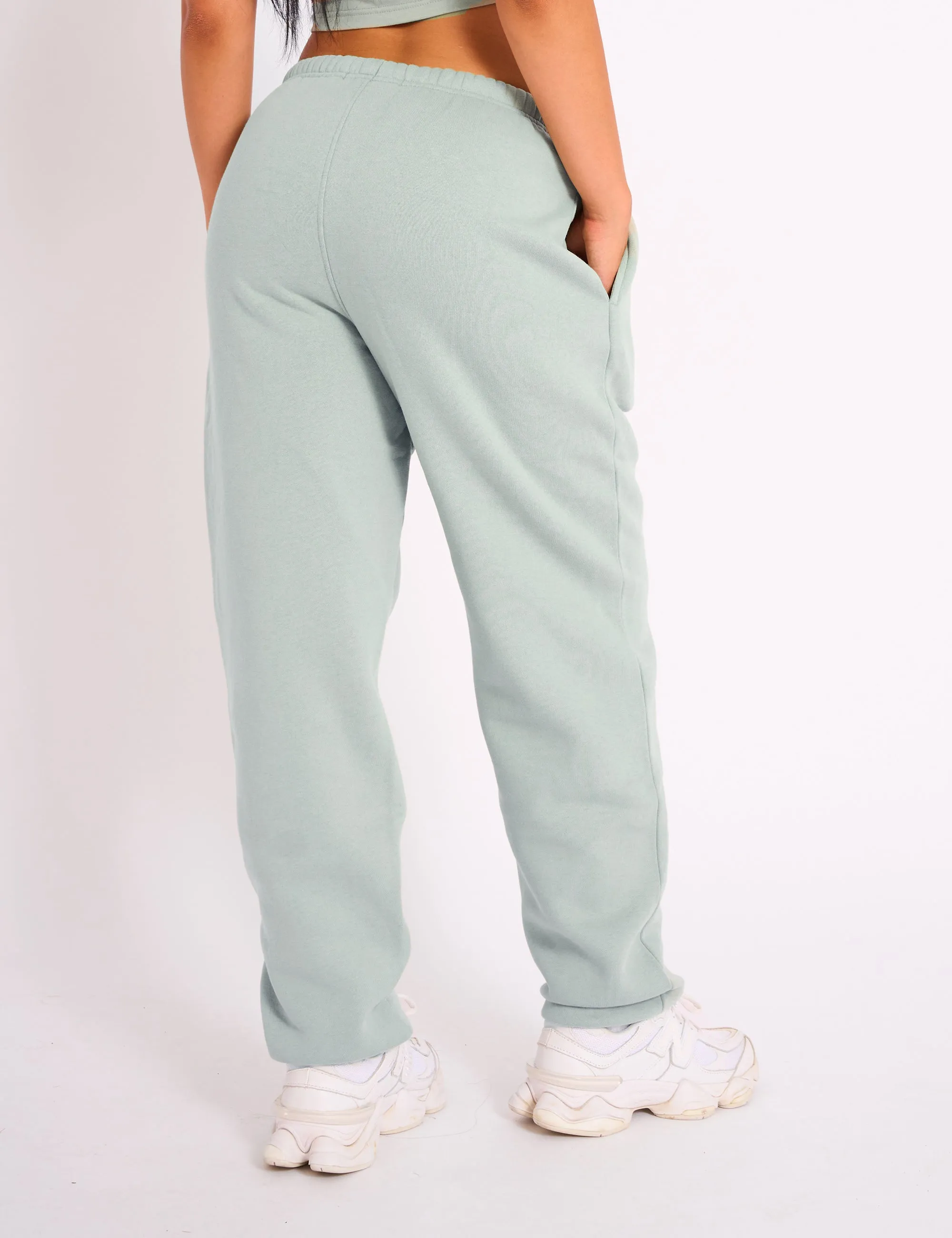 Kaiia Logo Cuffed Joggers Sage Green sold by Public Desire product image thumbnail 3