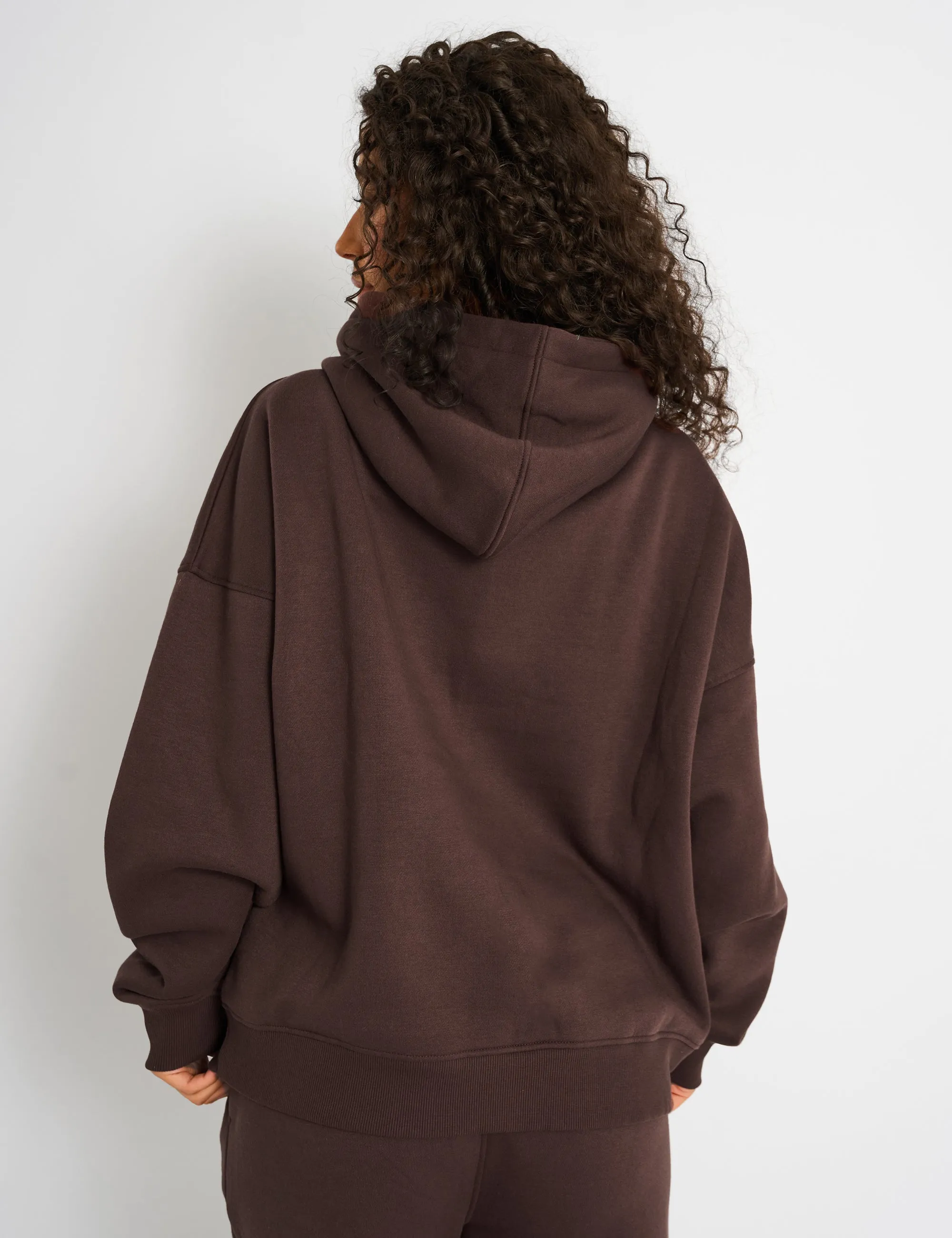 Kaiia Slogan Oversized Hoodie Mocha sold by Public Desire product image thumbnail 3