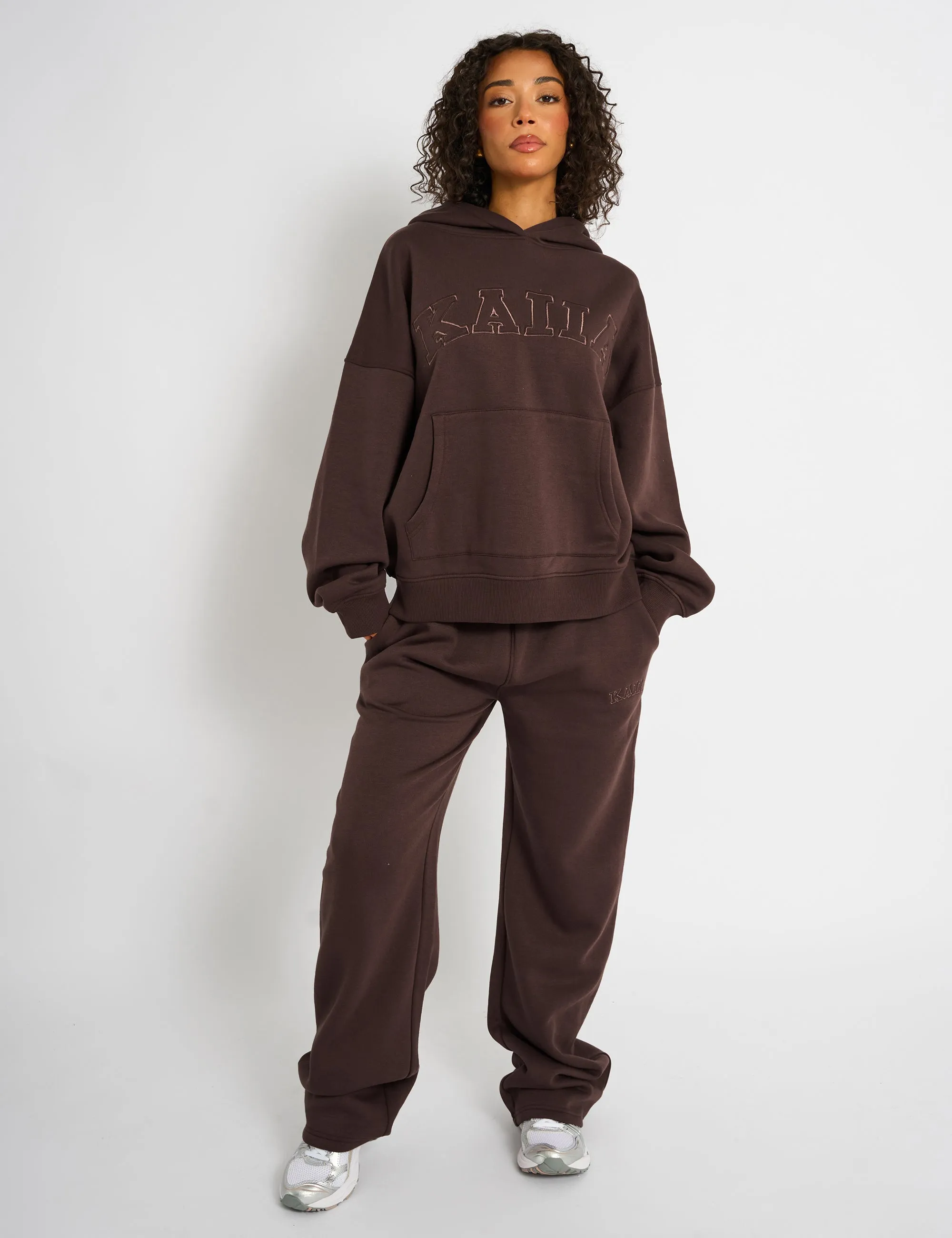 Kaiia Slogan Oversized Hoodie Mocha sold by Public Desire product image thumbnail 4