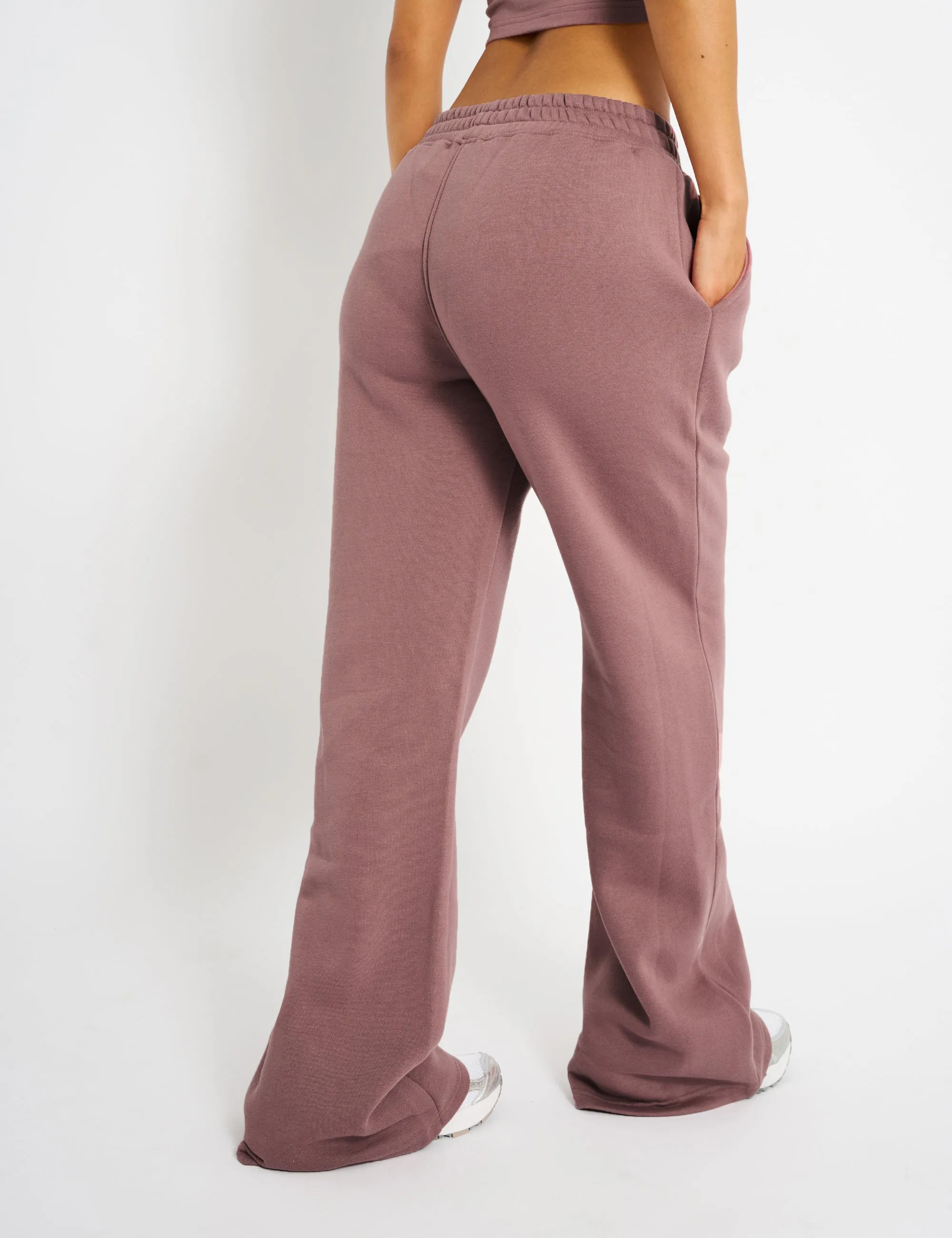 Kaiia Logo Wide Leg Joggers Rose sold by Public Desire product image thumbnail 3