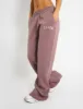 Kaiia Logo Wide Leg Joggers Rose sold by Public Desire