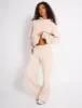 Kaiia Logo Wide Leg Joggers Cream sold by Public Desire