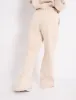 Kaiia Logo Wide Leg Joggers Cream sold by Public Desire