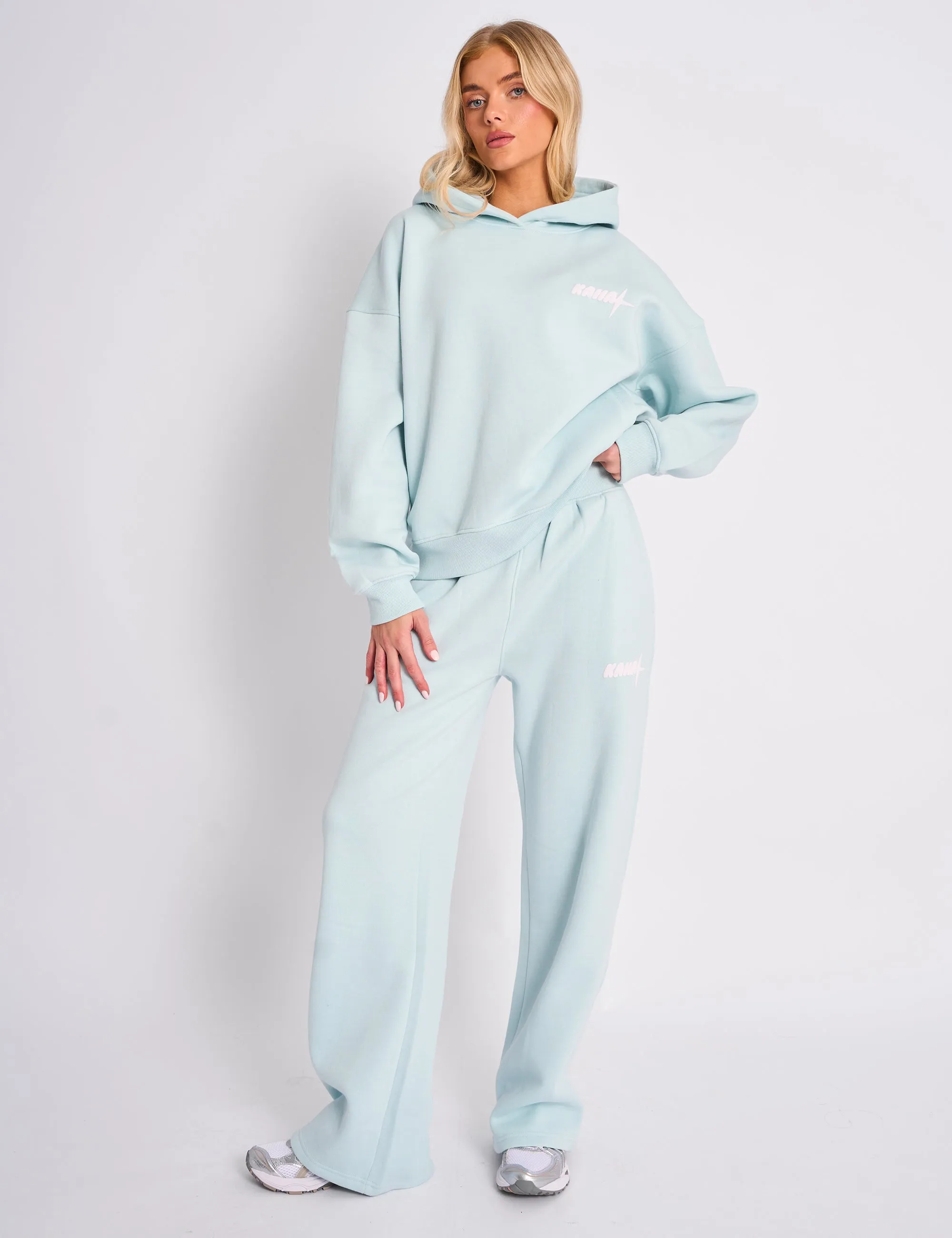 Kaiia Star Wide Leg Joggers Mint sold by Public Desire