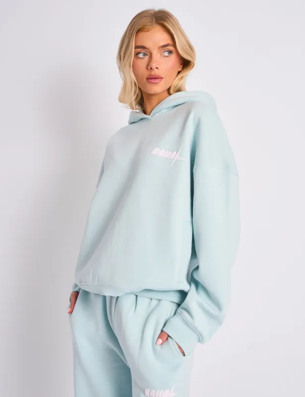 Kaiia Star Graphic Oversized Hoodie Mint sold by Public Desire