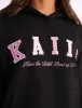 Kaiia Studio Oversized Hoodie Black & Pink sold by Public Desire