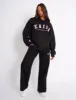 Kaiia Studio Oversized Hoodie Black & Pink sold by Public Desire