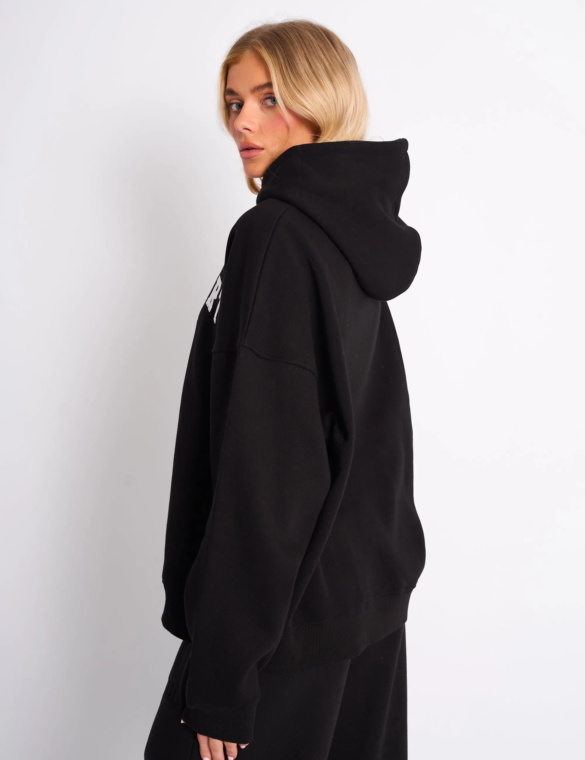 Kaiia Sport Oversized Hoodie Black & White sold by Public Desire product image thumbnail 2