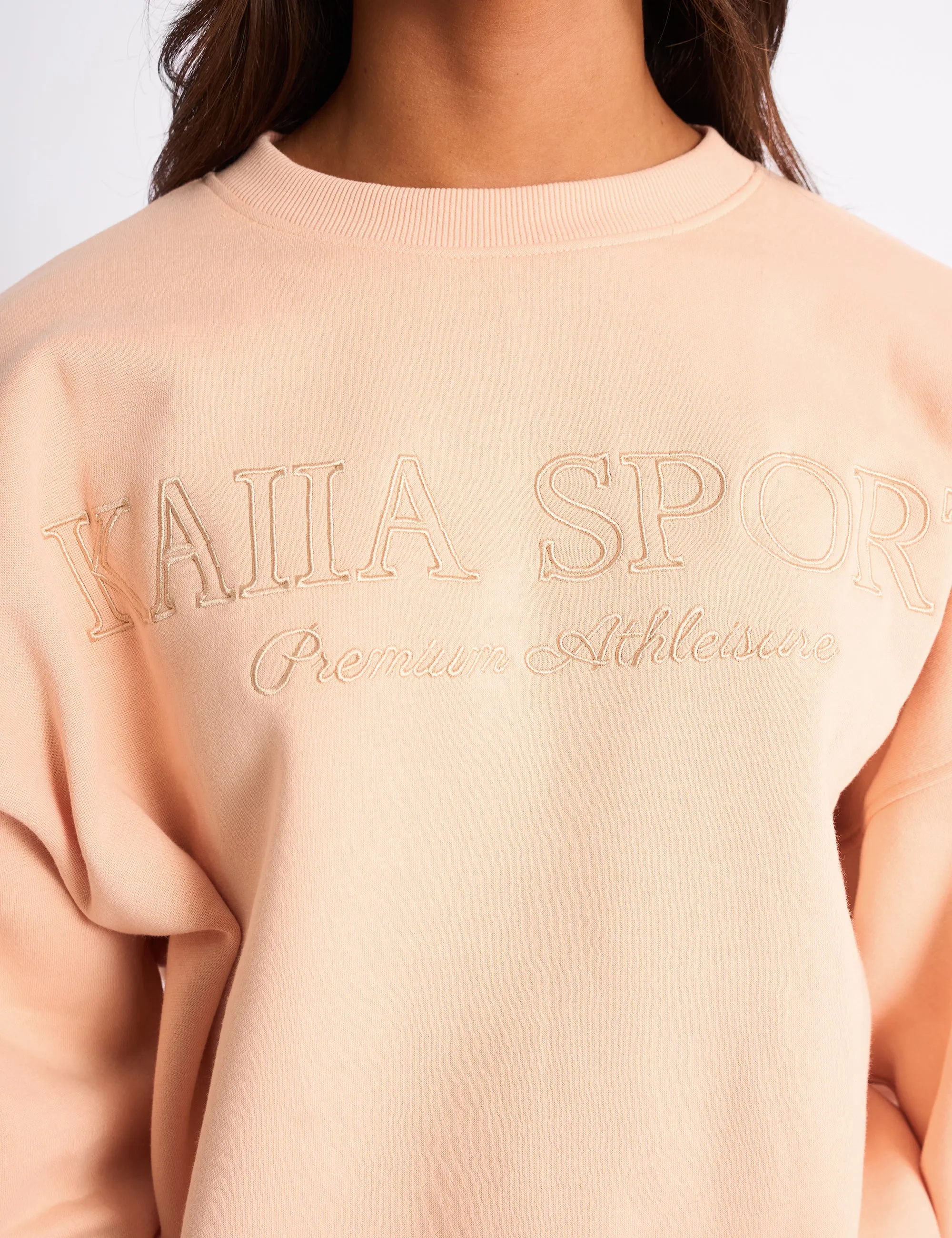 Kaiia Sport Oversized Sweatshirt Apricot sold by Public Desire product image thumbnail 4