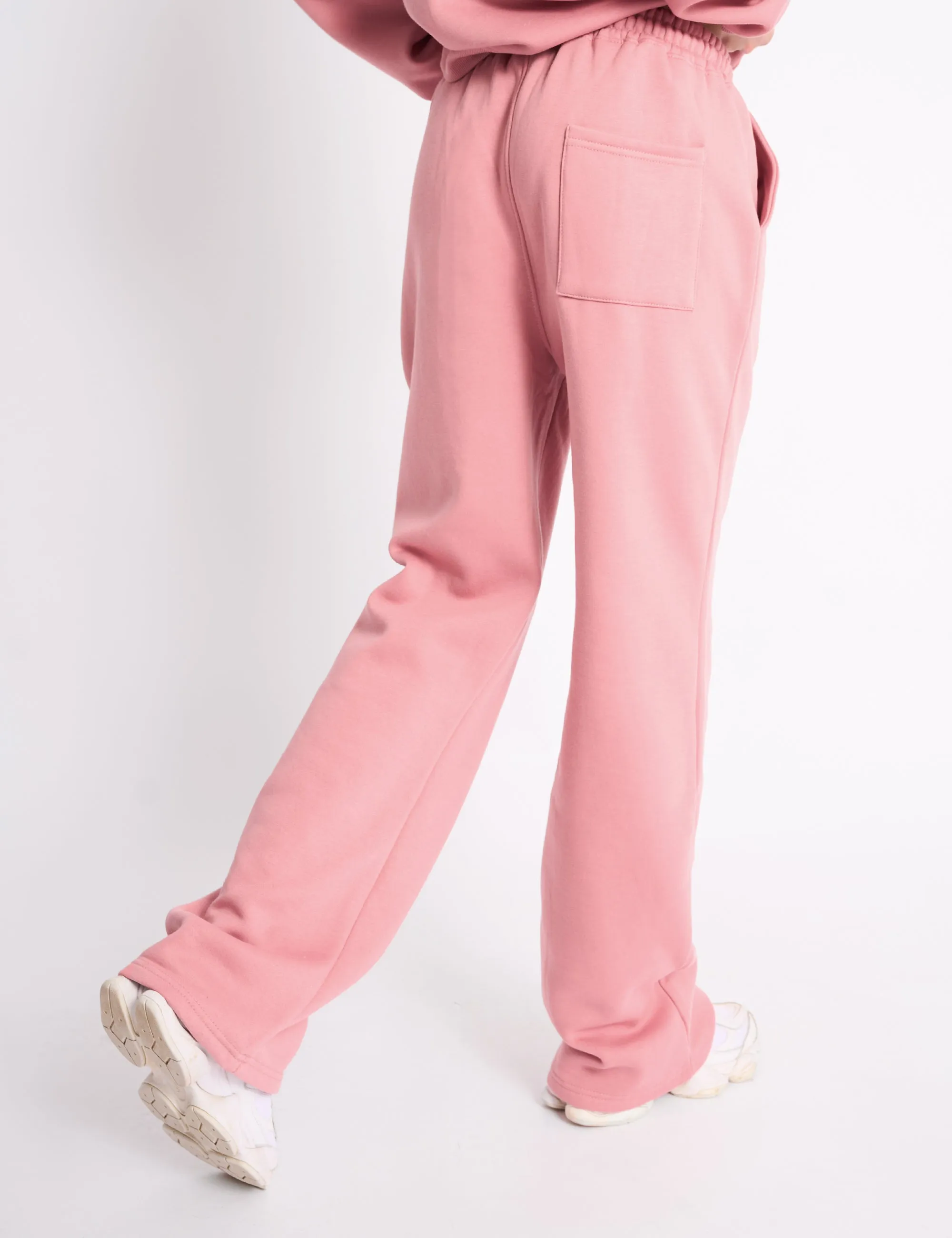 Kaiia Logo Wide Leg Jogger Blusher sold by Public Desire product image thumbnail 3