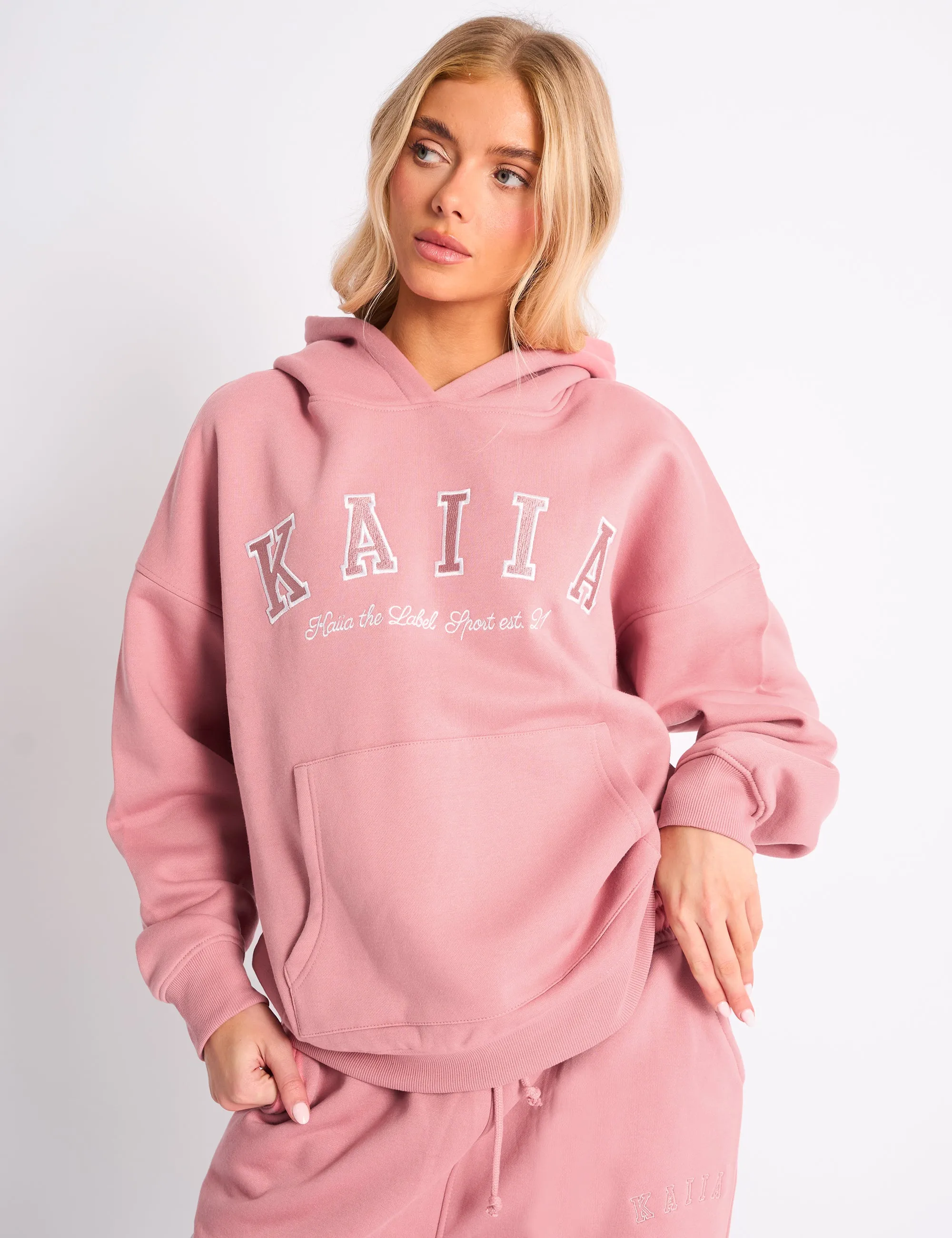 Kaiia Slogan Oversized Hoodie Blusher sold by Public Desire