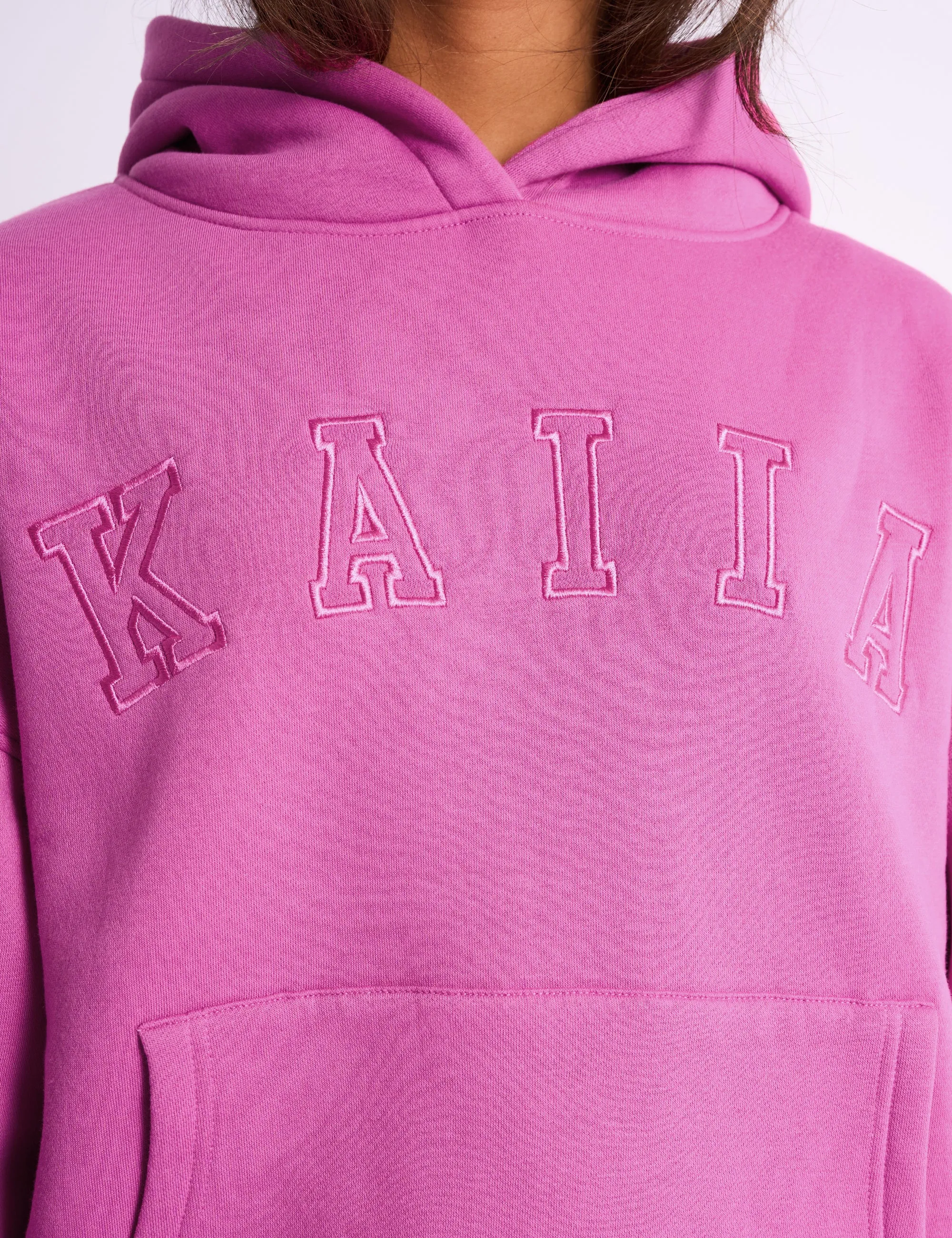 Kaiia Slogan Oversized Hoodie Bubblegum Pink sold by Public Desire product image thumbnail 4