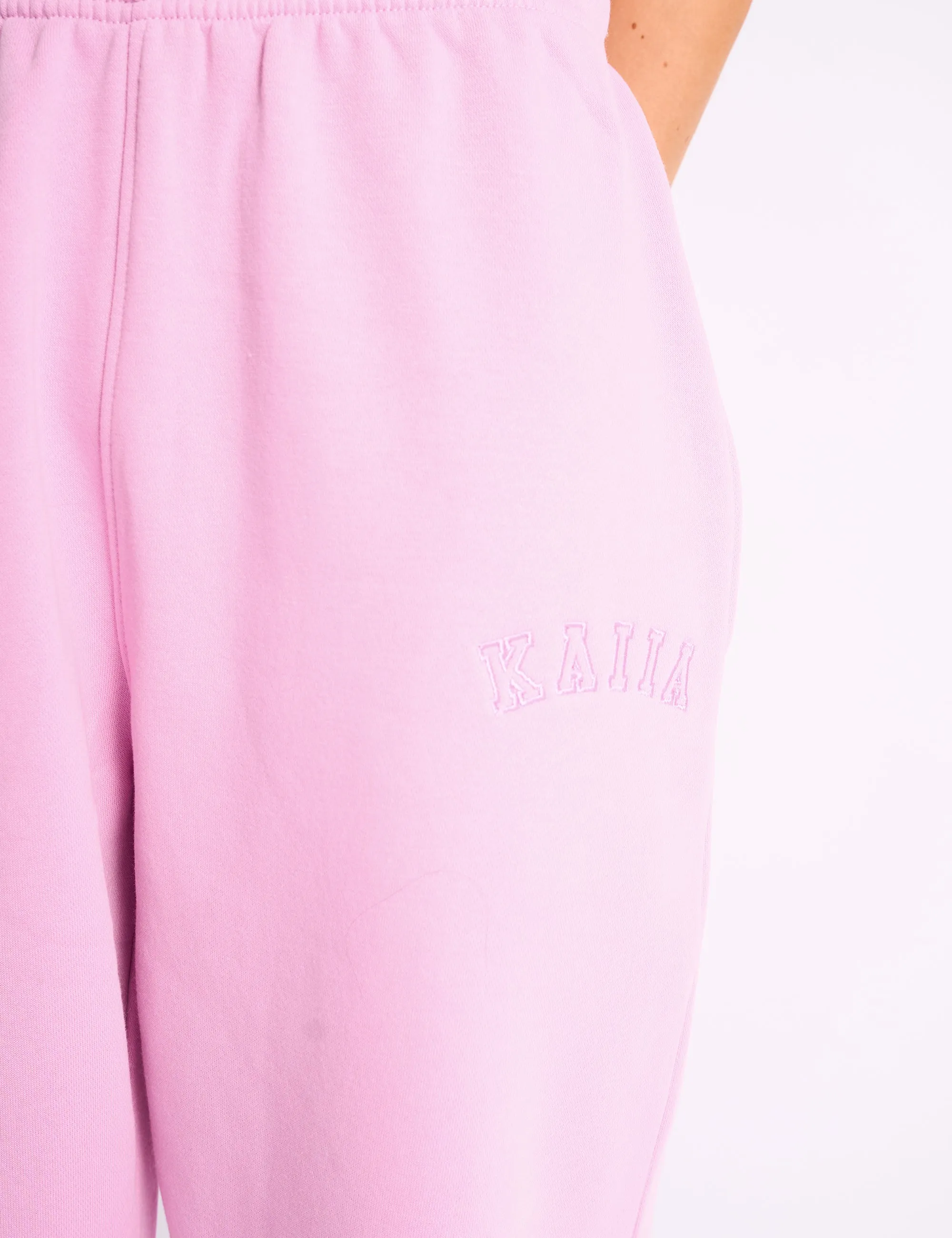 Kaiia Logo Cuffed Joggers Candy Pink sold by Public Desire product image thumbnail 4