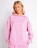 Kaiia Slogan Oversized Hoodie Candy Pink sold by Public Desire