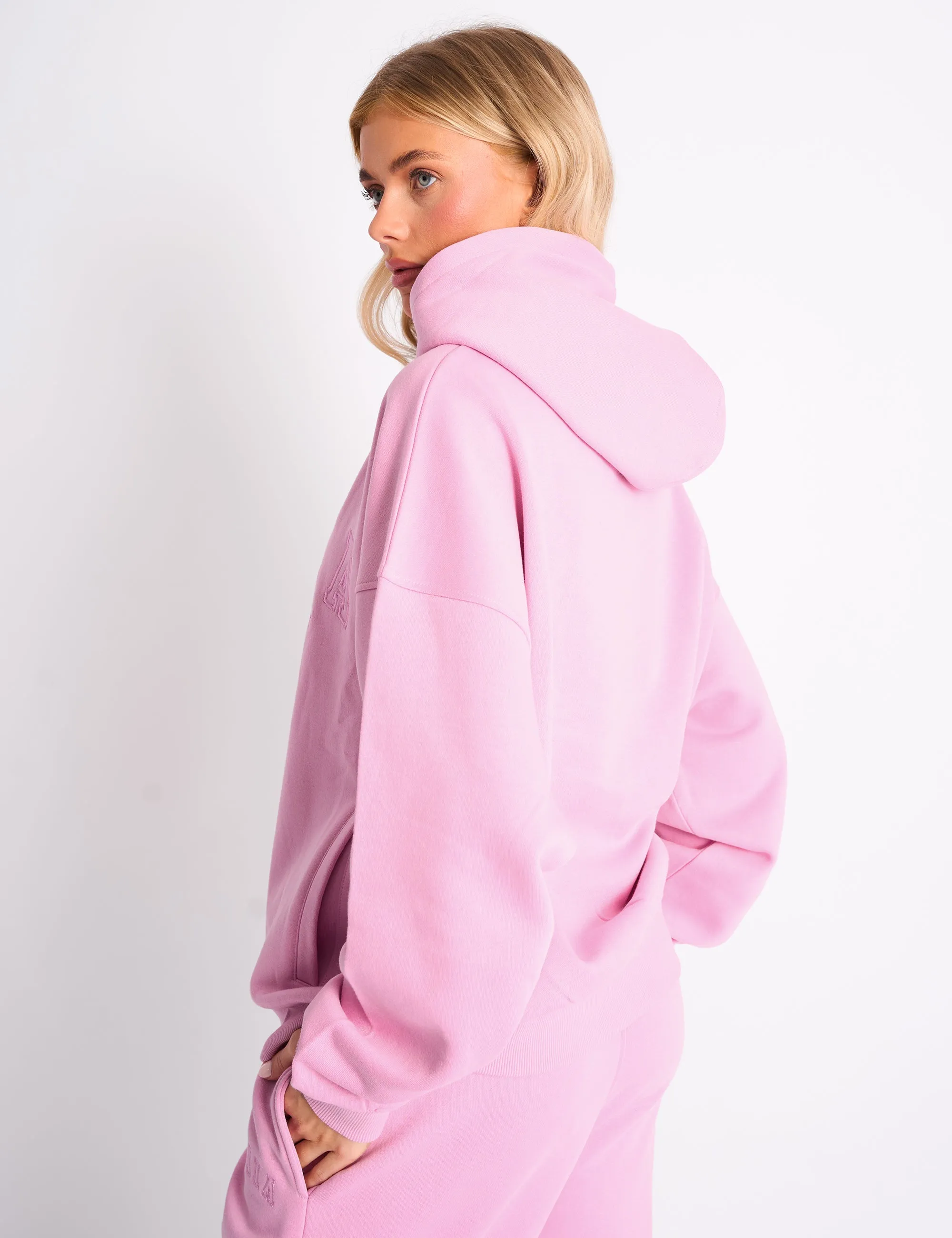 Kaiia Slogan Oversized Hoodie Candy Pink sold by Public Desire product image thumbnail 2