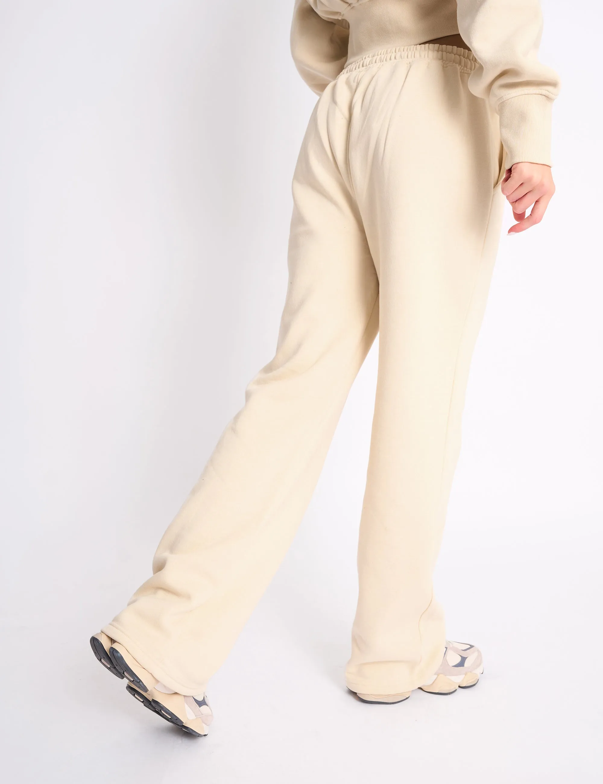 Kaiia Sport Wide Leg Joggers Buttercream sold by Public Desire product image thumbnail 3