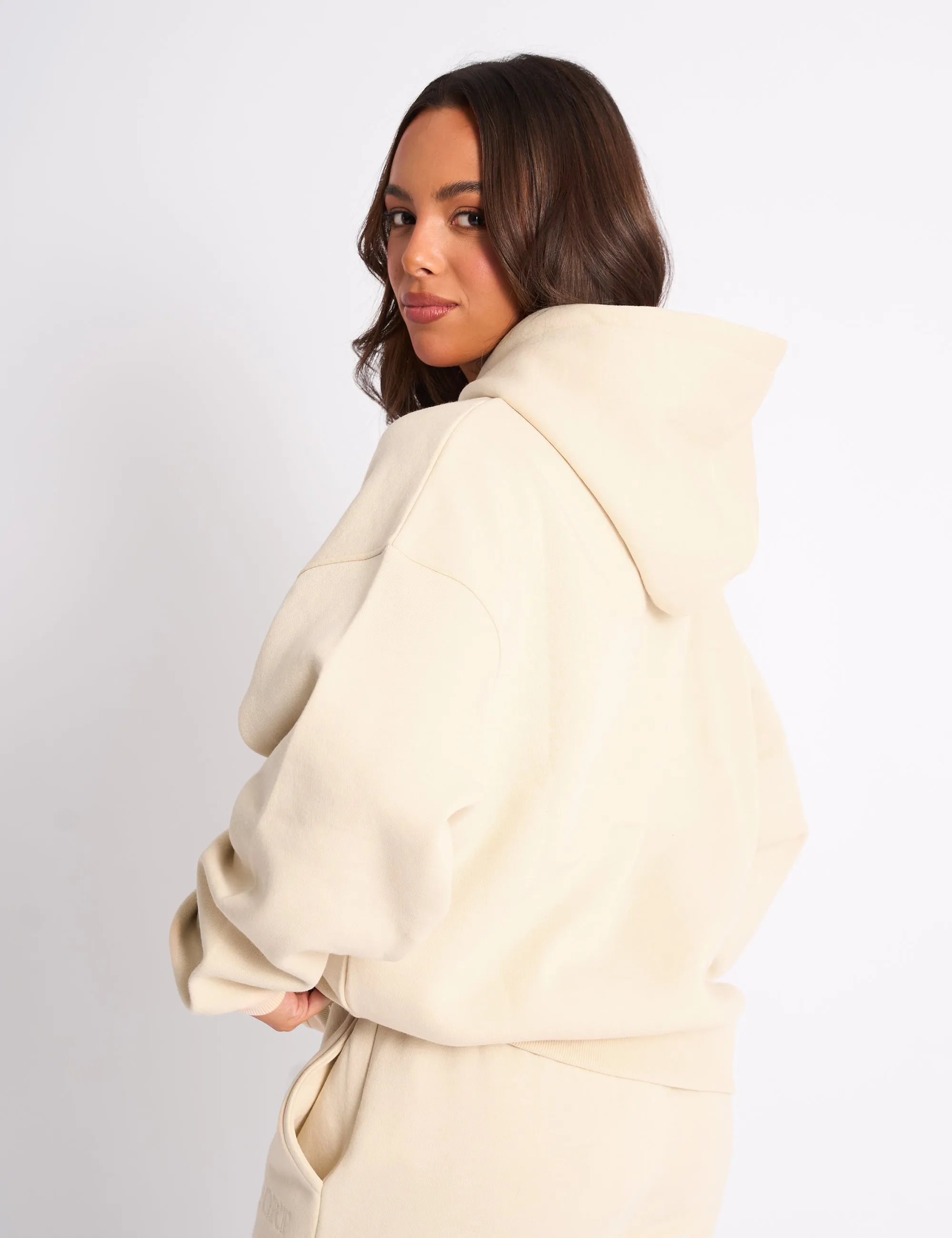 Kaiia Sport Oversized Hoodie Buttercream sold by Public Desire product image thumbnail 2