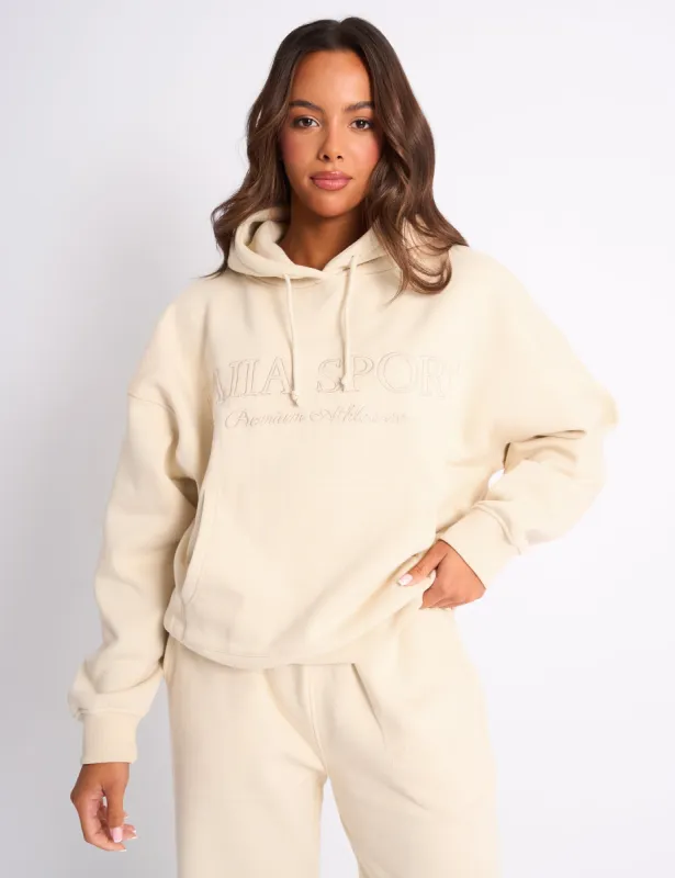 Kaiia Sport Oversized Hoodie Buttercream sold by Public Desire