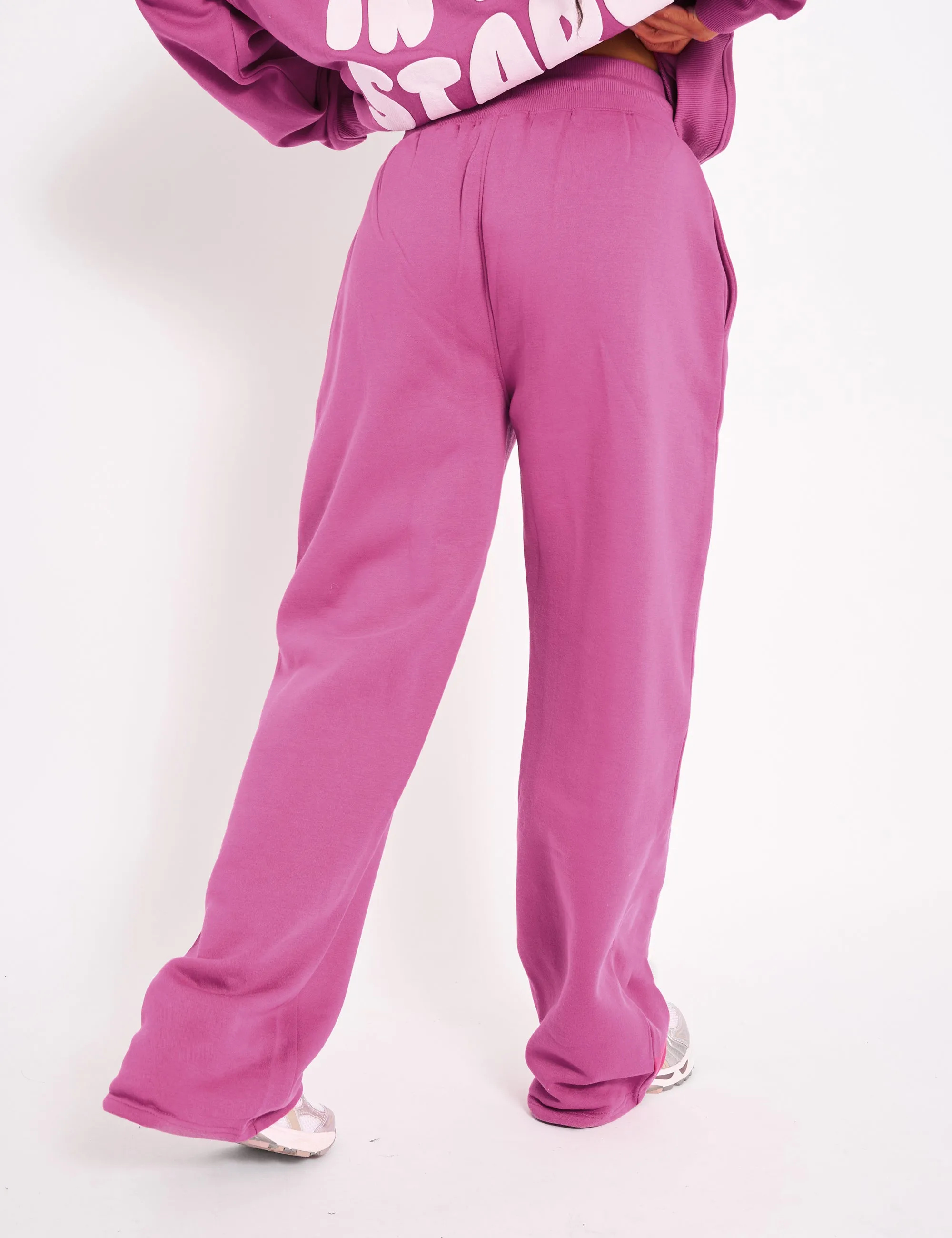 Kaiia Star Wide Leg Joggers Hot Pink sold by Public Desire product image thumbnail 3