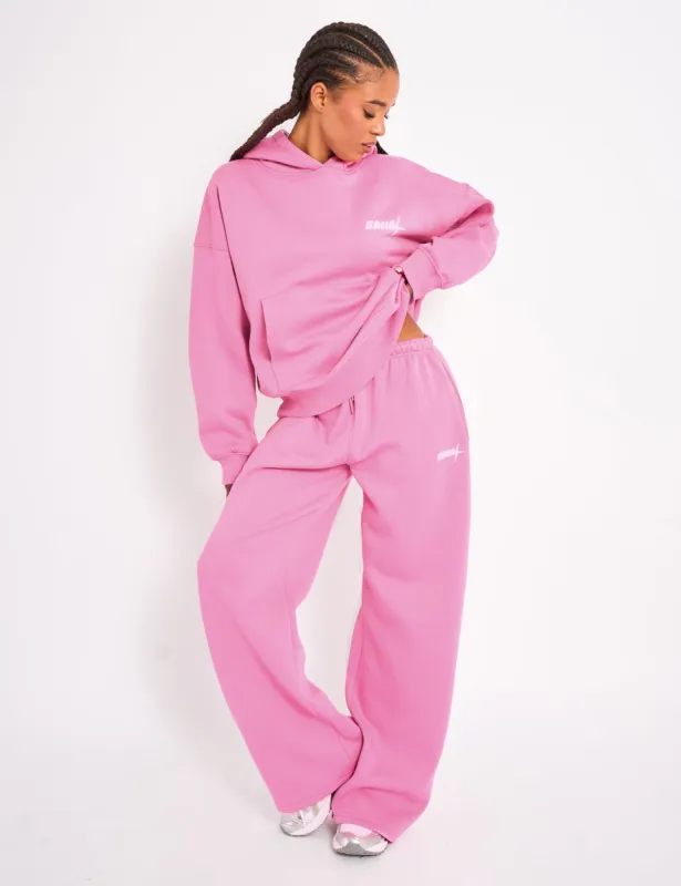 Kaiia Star Wide Leg Joggers Pink sold by Public Desire