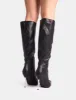Witchcraft Black Lace Up Knee High Boots sold by Public Desire