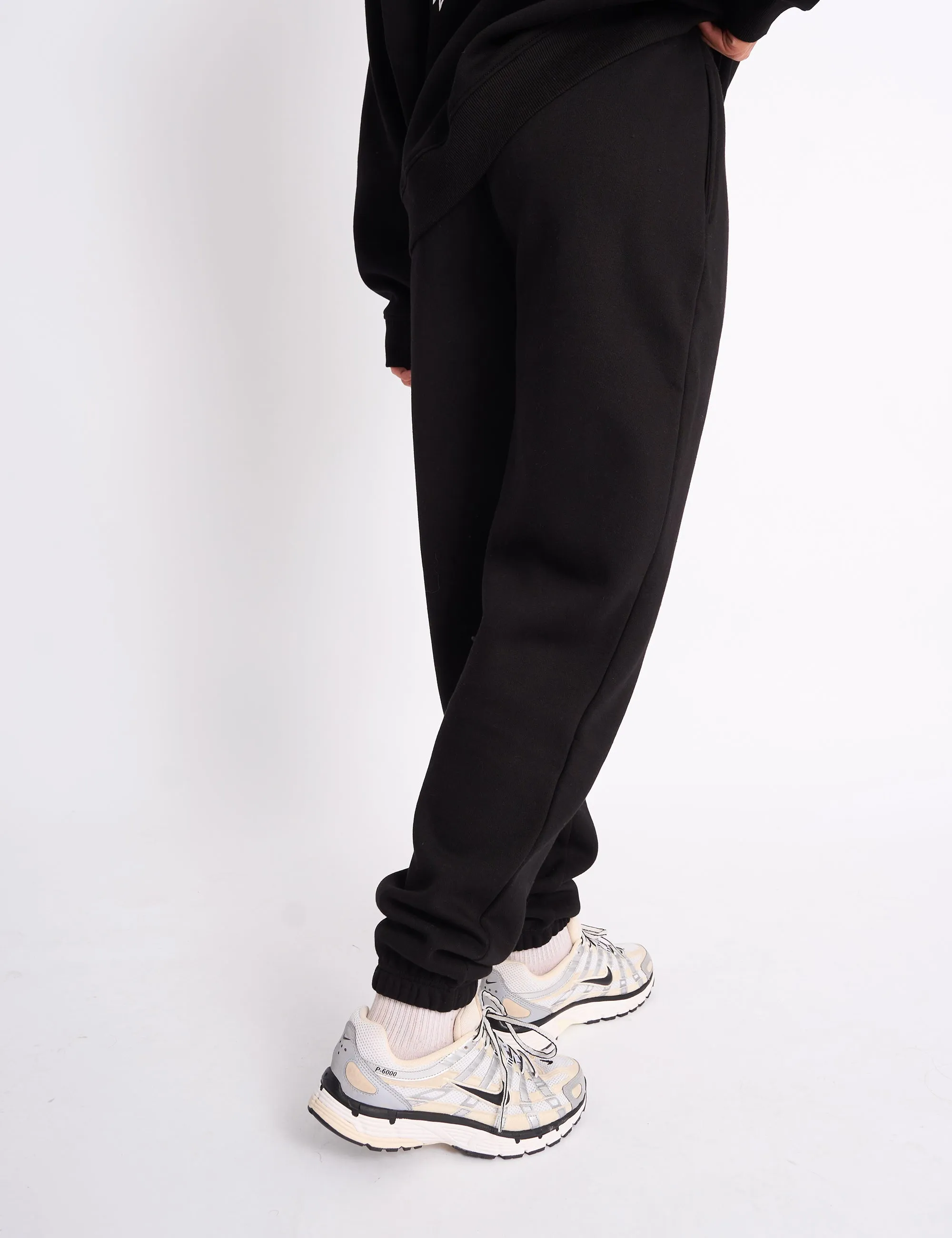 Kaiia Logo Cuffed Joggers Black On Black sold by Public Desire product image thumbnail 3